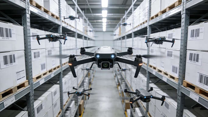 倉(cāng)庫(kù)盤(pán)點(diǎn)還在靠人爬貨架？現(xiàn)在已經(jīng)能用無(wú)人機(jī)全自動(dòng)搞定了